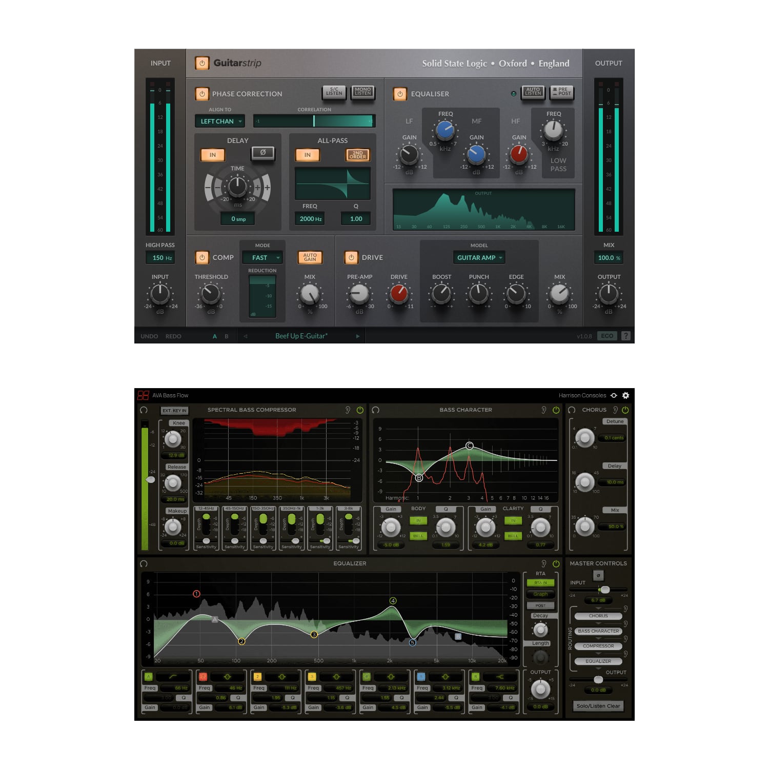 Ssl Guitarstrip And Harrison Ava Bass Flow Bundle Plugin Discounts