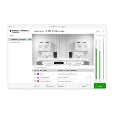 Sonarworks SoundID VoiceAI plugin interface for voice expansion and sound calibration.